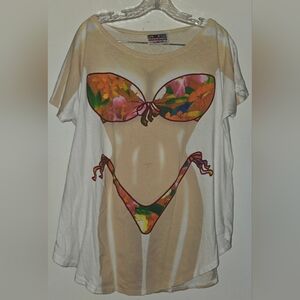 Vintage Optical Illusion Bikini Shirt